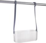 Bath Bliss 2 Way Deluxe Convertible Shower Caddy | Hang Over Shower Head or Shower Door | Bathroom Organization | Self Draining | Rust Resistant Plastic | Frost - Image 5