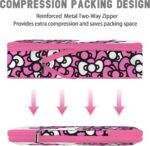 6 Set Kids Packing Cubes for Travel Carry On, Space Saving Compression Bags for Packing In Suitcase, Cute Pink Packing Organizers for Luggage Storage Girls Gift Trip and Family Vacation - Image 5