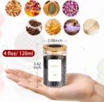 Spice Jars with Labels, 35 Pcs 4 oz Glass Spice Jars with Bamboo Lids, Minimalist Stackable Airtight Spice Containers with 426 labels for Home Kitchen, Pantry, Spice Cabinet, Drawer, Rack - Image 3