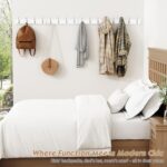 Forbena White Coat Rack Wall Mount 4-Pack, Coat Hanger Wall Mounted for Hanging Clothes Purse, Modern Key Holder Hooks for Closet Hat, Belt, Bag, Backpack, Leash (White and Silver - 16 Hooks) - Image 7