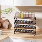 4 Tier Spice Rack Organizer for Cabinet, Detachable Spice Rack for Countertop, Freestanding Spice Organization for Cabinet, Seasoning Organizer for Kitchen Pantry (13.4" Wx11.2 H, No Jars) - Image 3