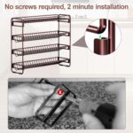 4 Tier Spice Rack Organizer for Cabinet, Detachable Spice Rack for Countertop, Freestanding Spice Organization for Cabinet, Seasoning Organizer for Kitchen Pantry (13.4" Wx11.2 H, No Jars) - Image 4