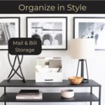 BLU MONACO | Wooden Mail Organizer with Drawer | Mail Organizer Wood Desktop Storage | Tabletop Organizer with Drawers White Farmhouse Desk Sorter - Image 3