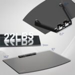 VIVO Floating Wall Mount Tempered Glass Shelf for DVD Player, Audio, Gaming System, Streaming Devices, Black, MOUNT-SF011 - Image 4