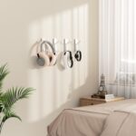 pickpiff Adhesive Wall Coat Hooks - Heavy Duty Stick-On Door Hanger, Metal Hook for Hanging Towel,Purse, Robe, Backpack, Jacket, Clothes - for Bathroom,Dorm, Closet, Kitchen - White, 10 Pack - Image 5