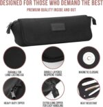 BAREFOOT CARIBOU Hair Tools Travel Bag and Heat Resistant Mat for Flat Irons, Straighteners, Curling Iron, and Haircare Accessories, 2-in-1 design, with Interior Pockets, Portable Organizer - Image 7