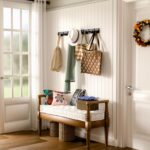 Black Wall Mounted Coat Rack- 2 Modular Rails (25'' Total), 8 Right-Angle Hooks, Modern Organizer for Entryway, Bathroom, Bedroom, Holds Coats, Towels, Hats - Image 3