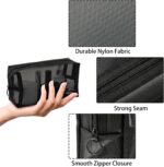pouch,Mesh Cosmetic Bag Portable Makeup Pouch Travel Toiletry Bag for Makeup Organizer Home Office Travel Accessories,6 Pieces Mesh Makeu - Image 4