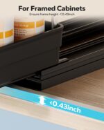 Nieifi Spice Organization for Cabinet-Vertical Spice Rack Pull Out-Spice Rack Organizer for Cabinet-4-1/3 inch Wide-Seasoning Kitchen Organizer-4.3" W x 10.6" D x 8.7" H-2 Pack-2 Tier - Image 5