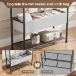 Freestanding Metal Garment Rack - Heavy Duty Coat & Clothes Hanger for Hanging/Drying, Portable Closet Storage for Laundry Room/Bedroom, Black - Image 4