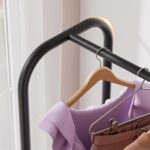 Freestanding Metal Garment Rack - Heavy Duty Coat & Clothes Hanger for Hanging/Drying, Portable Closet Storage for Laundry Room/Bedroom, Black - Image 5