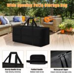 LYHNMW Outdoor Cushion Storage Bag, 600D Oxford Fabric Waterproof Extra Large Patio Furniture Bag, Cushion Organizer Bag with Zipper & Padded Handle(40"L x 20.4"W x 28.3"H) - Image 4