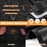 LYHNMW Outdoor Cushion Storage Bag, 600D Oxford Fabric Waterproof Extra Large Patio Furniture Bag, Cushion Organizer Bag with Zipper & Padded Handle(40"L x 20.4"W x 28.3"H) - Image 5