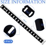 6 Pcs 36 Inch Shelf Pilaster Metal Mortise Mount Pilaster Strip Adjustable Shelf Standards for Wall Shelving System Closet Organization Storage (Black) - Image 3