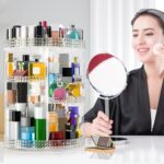 Large Makeup Organizer 360 Degree Rotating, Makeup Storage Organizer, Cosmetic Organizer Gold, 7 Layers Large Capacity Cosmetic Storage, Fits Makeup Brushes, Lipsticks, Bathroom, Gold - Image 3
