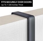 LYNK Professional® Home™ Over The Door Hooks - 9 Hook Over The Door Hanger - Over Door Coat Rack - Hanging Towels or Clothes - Bathroom, Bedroom or Laundry Room - Lifetime Ltd. Warranty – Black - Image 7