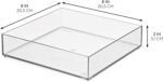 iDesign Plastic Makeup Drawer Organizer Tray - Vanity Organizer or Desk Drawer Organizer - Set of 2 - Clear - Image 4
