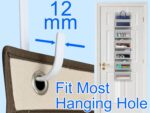 Over The Door Metal Hooks with Plastic Coating 5.5" Fit 0.5" to 1 3/8" Door 10 Pcs Heavy Duty Single Towel Robe Rack Wreath Bathroom Shower Hanger Shoe Organizer Ironing Board Short White - Image 4