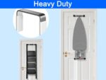 Over The Door Metal Hooks with Plastic Coating 5.5" Fit 0.5" to 1 3/8" Door 10 Pcs Heavy Duty Single Towel Robe Rack Wreath Bathroom Shower Hanger Shoe Organizer Ironing Board Short White - Image 5