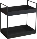 2 Tier Bathroom Counter Organizer, Standing Vanity Organizer Shelf for Bathroom Storage Organization, Countertop Skincare Makeup Organizers Holder, Black - Image 2