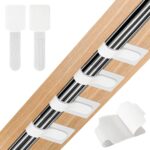 36PCS Cable Organizer Hook and Loop Cable Ties, Self Adhesive Hook and Loop Cable Straps Sticky-back Cable Management Cord Organizer Cable Clip for Household & Office Essentials (White*36) - Image 2