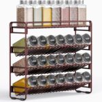 4 Tier Spice Rack Organizer for Cabinet, Detachable Spice Rack for Countertop, Freestanding Spice Organization for Cabinet, Seasoning Organizer for Kitchen Pantry (13.4" Wx11.2 H, No Jars) - Image 2