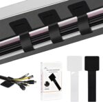 48Pcs Upgraded Under Desk Cable Ties - Self Adhesive Sticky Back Hook and Loop Straps, Wire Cord Management Organizers for Home Office - Image 2