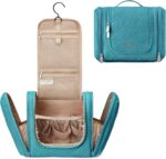 BAGSMART Atlas Travel Toiletry Bag for Women, Hanging Toiletry Bag with Hook, Travel Cosmetic Makeup Bag Travel Organizer for Accessories, Shampoo, Full Sized Container, Toiletries,Blue-Medium - Image 2