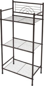 Bath Bliss 3 Tier Storage Shelf | Freestanding | Dimensions: 17.3"x 10.6"x 35.8 | Free Standing | Rust Resistant | Bathroom Storage | Easy to Assemble - Image 2