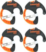 Cable Cuff PRO (4 Pack: 4x Medium 2 Inch Diameter) Adjustable, Reusable, Cable Tie Replacements for Extension Cords or Electronics - Image 2