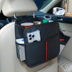 Car Seat Back Organizer with Storage Pockets, 2 Pack Multi Hanging Car Seat Organizer Backseat Car Organizer, Leather Backseat Car Organizer for Kids & Adults with Cup Holders Car Travel Accessories - Image 2