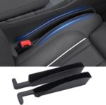 Car Seat Gap Filler, Seat Gap Organizer with Phone Holder, Car Seat Accessories, Car Organizer Fit Car SUV Truck-2PCS Black - Image 2
