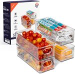 ClearSpace Plastic Pantry Organization and Food Storage Bin – Great Kitchen Storage – Fridge Organizer Bins – 4 Pack - Image 2