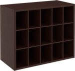 ClosetMaid 15 Cube Stackable Storage Organizer for Shoes, Bags, Crafts, Hobbies with Wood Shelves, for Closet, Entryway or Mudroom, Espresso - Image 2
