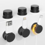 Cord Holder, Swiveling Cord Organizer, Magnetic Cable Clips for Desk, 6 Pack Cable Organizer for Nightstand, Adhesive Cable Holder Cable Management Clips for Car Home Office (Black) - Image 2