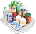 FIRJOY Lazy Susan Turntable for Refrigerator, Square Turntable Organizer for Fridge Cabinet, Pantry, Countertop | 16.5" x 11.1" (Rectangle 1 Pack - Clear) - Image 2
