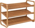 Honey-Can-Do SHO-01599 Bamboo 3-Tier Shoe Shelf - Image 2