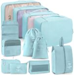 Packing Cubes 11 PCS, Mesh Breathable Luggage Organizers Bags, Packing Organizers, Durable Travel Essentials Bags Set, Travel Packing Organizers, Lake blue - Image 2