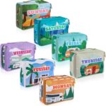 Paterr 7 Pcs Packing Cubes for Travel Kids Days of Week Compression Packing Cubes Colorful Luggage Organizers Suitcase Camp (Car) - Image 2