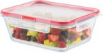 Pyrex Freshlock Glass Food Storage Container, Airtight & Leakproof Plastic Locking Lids, Freezer Dishwasher Microwave Safe, 8 Cup - Image 2