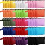 Reginary 60 Pcs Multicolor 60 Pieces Canvas Makeup Bags Bulk Portable Travel Cosmetic Pouch Multipurpose Blank Toiletry Bag with Zipper for Women DIY Craft (8.6 x 5 x 2 Inch) - Image 2