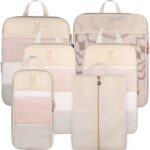 See Through Expandable Compression Packing Cubes, Mesh Travel Packing Cubes for Suitcases, Lightweight Organizers Bag Set for Travel Essentials for Luggage - Image 2