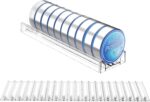 Snus Organizer System，Shelf Pusher，Automatic Spring-Loaded Round-Jar Display Organizer - For Snus & Chewing Gum (20-Pack) - Image 2