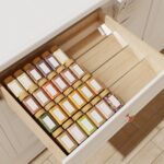 Spice Drawer Organizer, 4 Tier Clear Acrylic Expandable From 13" to 26" Seasoning Jars Drawer Insert, Kitchen Drawer Spice Rack Tray for Cabinet/Countertop - Image 2