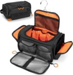 Tactical Toiletry Bag for Men, Hanging Hygiene Bag, Travel Dopp Kit Organizer for Shaving, Shower Essentials and Toiletries, Black (Empty Bag) - Image 2