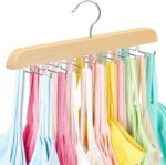 Tank Top Hanger with Premium Wood, 20 Large Capacity, Space Saving,360 Degree Rotating, Foldable Metal Hooks, Tank Tops - Image 2