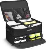YOREPEK 2 Layer Golf Trunk Organizer, Golf Gifts for Men with Separate Ventilated Compartment for 2 Pair Shoes, Waterproof Car Trunk Locker for Balls, Tees, Clothes, Gloves, Gifts for Golfers - Image 2