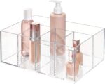 iDesign 5-Section Divided Vanity Organizer for Cosmetic Storage - Clear - Image 2