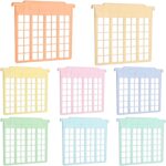 party greeting 8 Pack File and Folder Dividers 9x11.4 Inches Plastic Hanging Filing Cabinet Dividers Organizers Insertable File Separators Supplies for Office Drawer Organization (Pastel) - Image 2