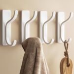 pickpiff Adhesive Wall Coat Hooks - Heavy Duty Stick-On Door Hanger, Metal Hook for Hanging Towel,Purse, Robe, Backpack, Jacket, Clothes - for Bathroom,Dorm, Closet, Kitchen - White, 4 Pack - Image 2